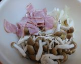 ベーコンとしめじのクリームパスタ作り方2写真