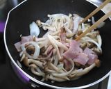 ベーコンとしめじのクリームパスタ作り方3写真