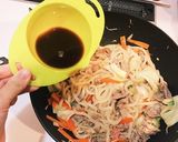 めんつゆ香る和風焼うどん☆作り方3写真