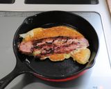 朝食 ベーコンストリップパンケーキ作り方4写真