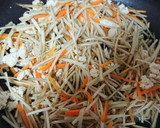 やみつき!鶏そぼろと牛蒡のきんぴら作り方3写真