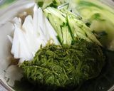 めかぶと長芋ときゅうりのサッパリ酢の物作り方1写真