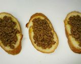 ☆バケットde肉味噌チーズトースト☆作り方1写真