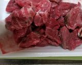 角切り肉のニンニク醬油焼き作り方2写真