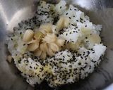 シメジ当座煮・甘酢漬けらっきょう混ぜご飯作り方1写真
