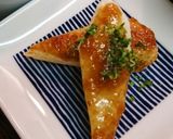 笹かま醤油こうじ焼き・ゆで卵塩昆布のせ作り方4写真