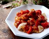 レンジで簡単！酢鶏作り方6写真