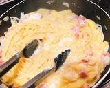 ベーコンとポテトのカルボナーラ作り方5写真