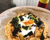 雲丹醤(ひしお)と温玉のパスタ(温＆冷)作り方6写真