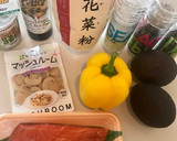 秋鮭のムニエル アボカドときのこのソース作り方1写真