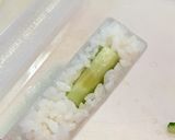 寿司型・模様巻き(カエル2個だけ弁当用)作り方7写真
