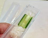 寿司型・模様巻き(カエル2個だけ弁当用)作り方8写真