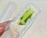 寿司型・模様巻き(カエル2個だけ弁当用)作り方10写真