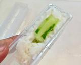 寿司型・模様巻き(カエル2個だけ弁当用)作り方10写真