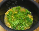 炊飯器におまかせ♪菜の花deピラフ作り方5写真