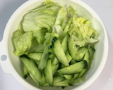 レタスときゅうり炒め☘️塩昆布で味付簡単作り方1写真