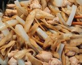 鶏とこんにゃくとごぼうのきんぴら作り方3写真