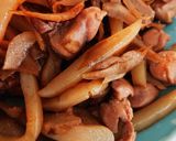 鶏とこんにゃくとごぼうのきんぴら作り方5写真