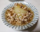 夕顔のそぼろ餡掛け♪作り方4写真