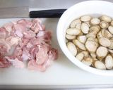 食欲そそる♡鶏肉とごぼうの甘酢照り焼き作り方1写真
