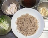 鶏とかいわれの冷たいお蕎麦作り方7写真
