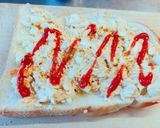 朝食に！ツナ卵のカレーマヨ トースト作り方4写真