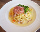 和風クラムチャウダーの残りでカルボナーラ作り方7写真