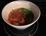 トマトセロリ黒胡椒、レンジでスープ作り方3写真