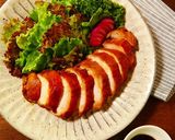 味ぽん鶏チャーシューとふわふわ卵の親子丼作り方8写真