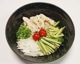 ぶっかけそうめん～蒸し鶏のサラダ風作り方6写真