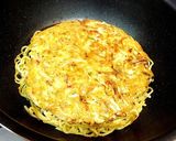 節約！もやしとキャベツのお好み焼きモダン作り方4写真