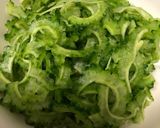 簡単！時短！生で食べるゴーヤの塩昆布和え作り方1写真