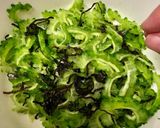 簡単！時短！生で食べるゴーヤの塩昆布和え作り方4写真
