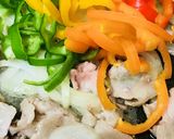 豚肉＆４色ピーマンの甘辛醤油バター炒め作り方2写真