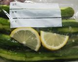 レモンと昆布茶できゅうりの一本漬け作り方3写真