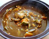 レンジで簡単！豆とかぼちゃのチキンカレー作り方5写真