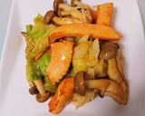 ご飯がススム！イカと野菜のピリ辛炒め作り方4写真