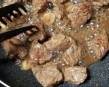 角切り肉のニンニク醬油焼き作り方6写真