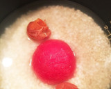 簡単★冷凍トマト梅干もち麦の炊き込みご飯作り方2写真