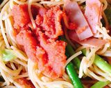 明太パスタ~春野菜打ち込みましたver~作り方3写真