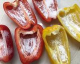 パプリカの肉詰め、ズッキーニ入り作り方3写真