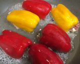 パプリカの肉詰め、ズッキーニ入り作り方6写真