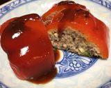 パプリカの肉詰め、ズッキーニ入り作り方8写真