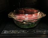 電子レンジで豚とキノコと野菜の蒸し鍋作り方8写真