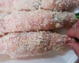 ☆つるむらさきチーズ入り肉巻きフライ☆作り方3写真