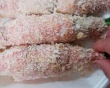 ☆つるむらさきチーズ入り肉巻きフライ☆作り方3写真