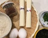 温玉そぼろ山かけそうめん作り方1写真