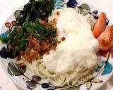 温玉そぼろ山かけそうめん作り方4写真
