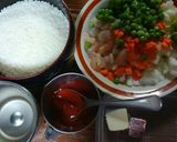 貴女風味で炊込ケチャッライス❤ゆりさん風作り方1写真