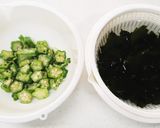 オクラとわかめの酢醤油和え作り方2写真